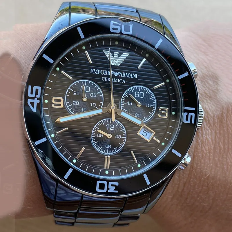 Emporio Armani Chronograph Black Dial Men's Watch | AR1421